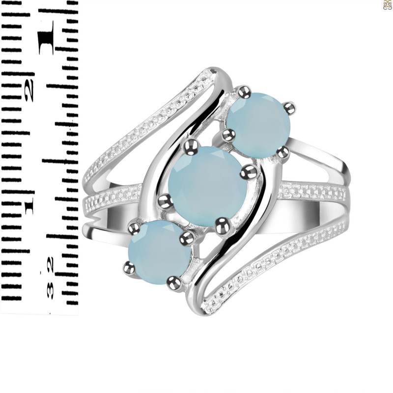Blue Chalcedony Ring BLX-RDR-37.