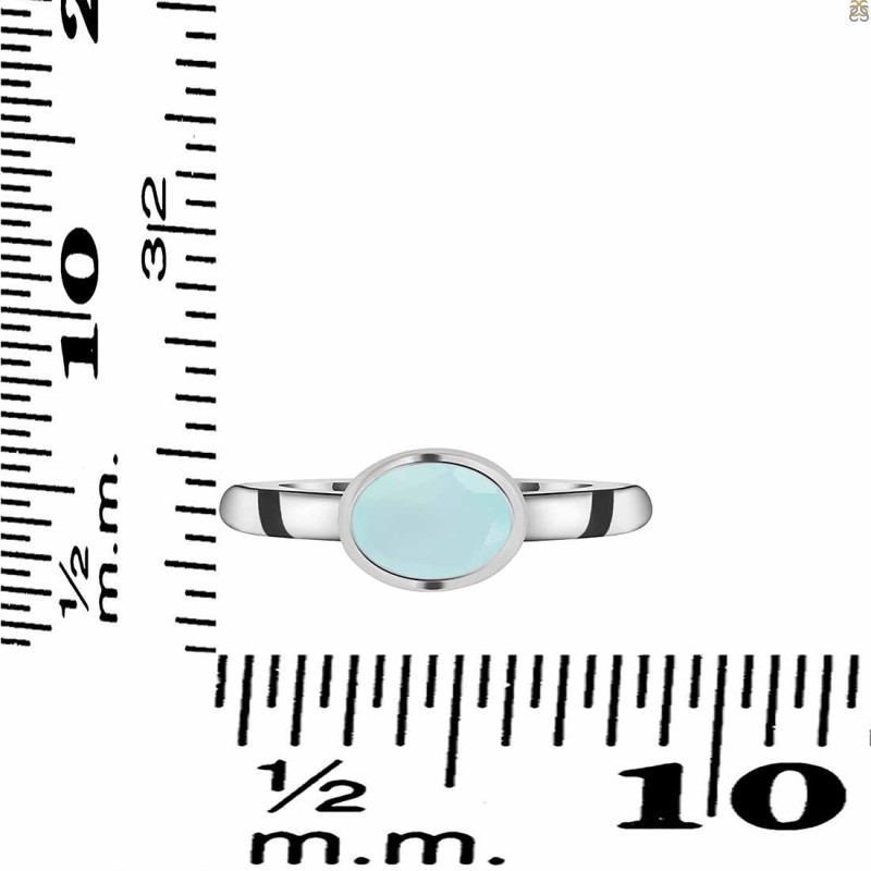 Blue Chalcedony Ring BLX-RDR-4026.