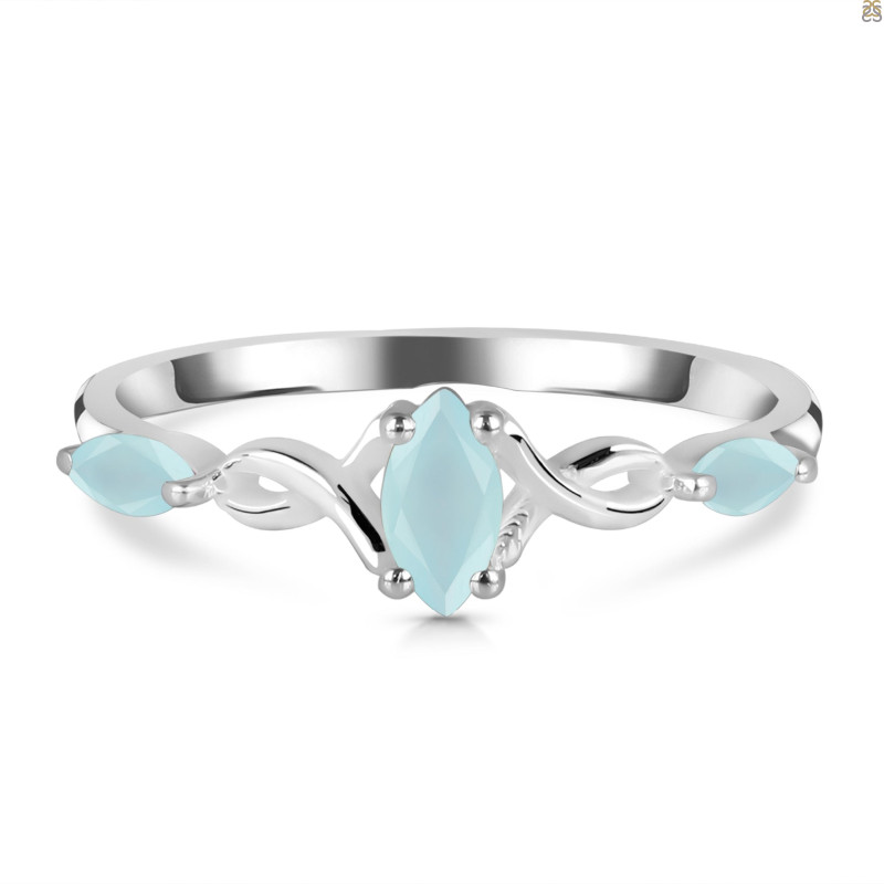 Blue Chalcedony Ring BLX-RDR-2663.