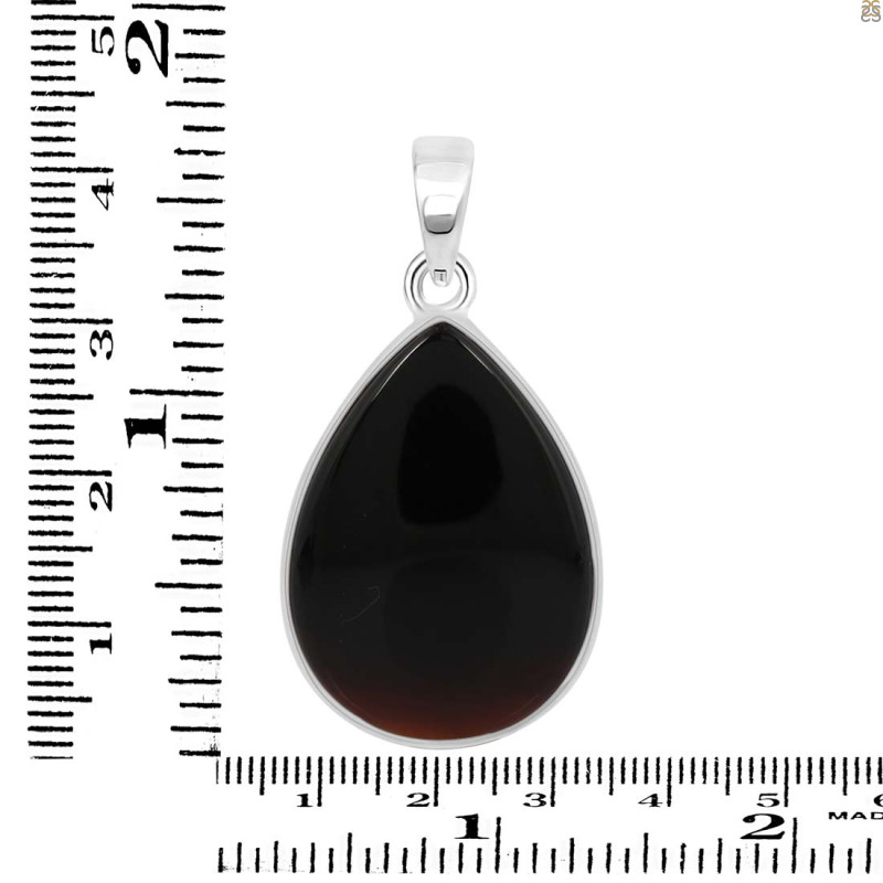 Black Onyx Pendant-SP BOX-1-335