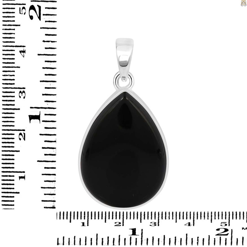 Black Onyx Pendant-SP BOX-1-339