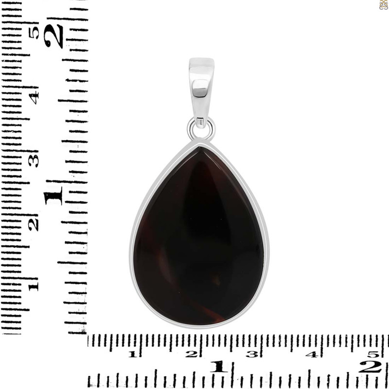 Black Onyx Pendant-SP BOX-1-340