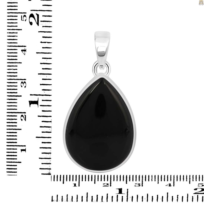 Black Onyx Pendant-SP BOX-1-341