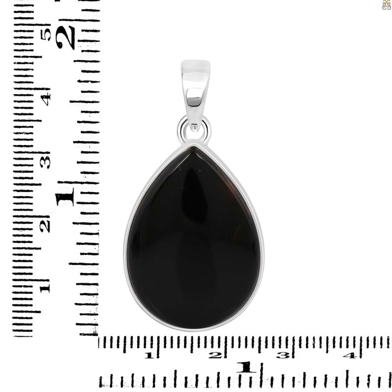 Black Onyx Pendant-SP BOX-1-342