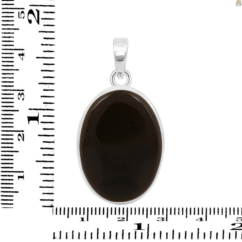 Black Onyx Pendant-SP BOX-1-345