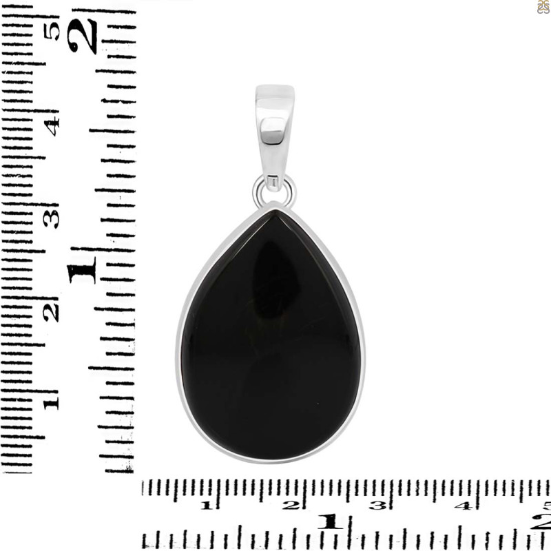 Black Onyx Pendant-SP BOX-1-346