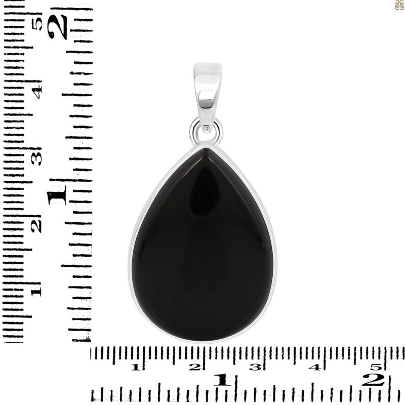 Black Onyx Pendant-SP BOX-1-347