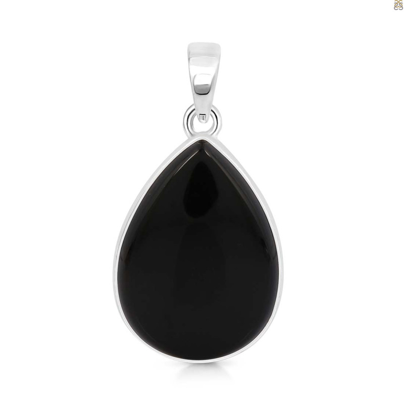 Black Onyx Pendant-SP BOX-1-347