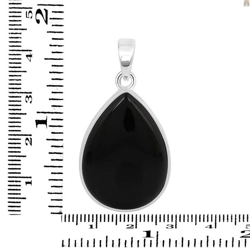 Black Onyx Pendant-SP BOX-1-369