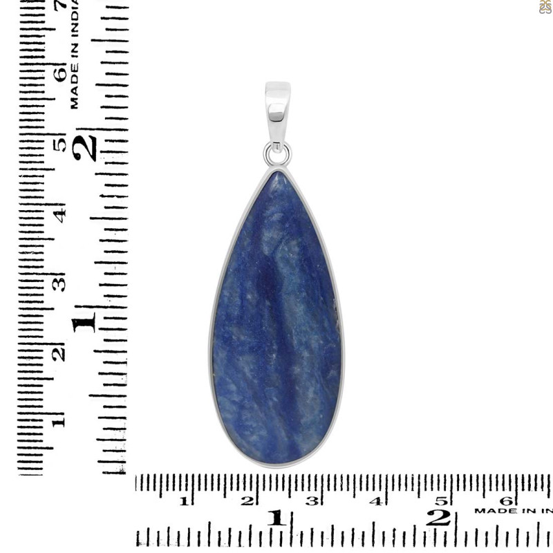 Blue Quartz Pendant-SP BQZ-1-16