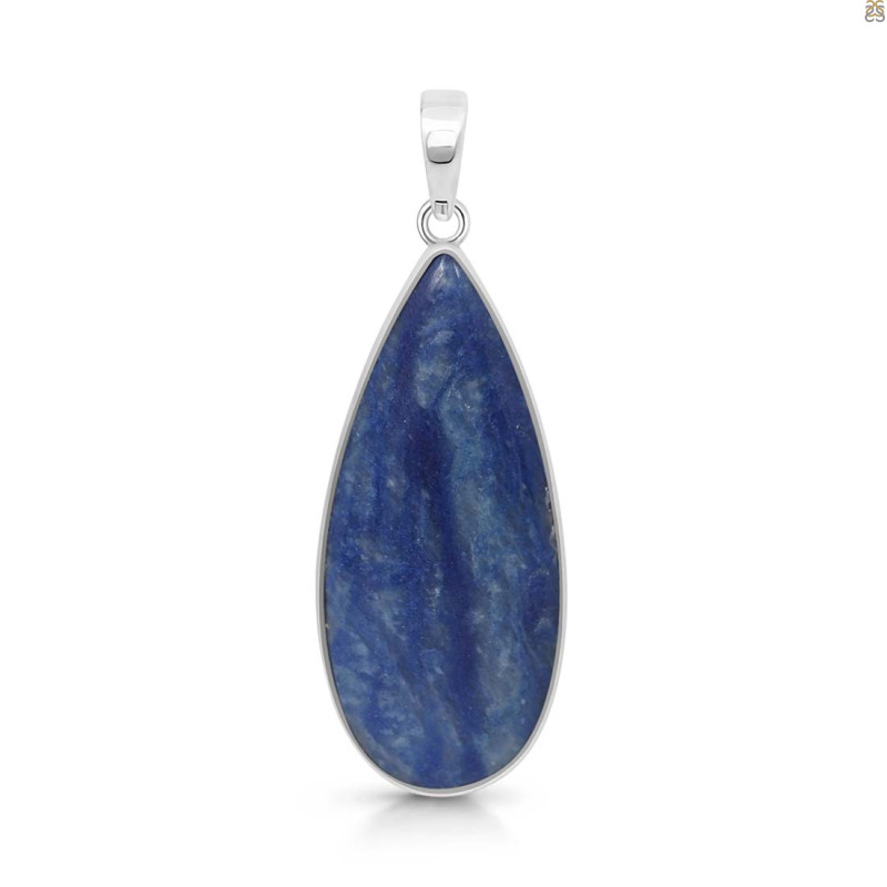 Blue Quartz Pendant-SP BQZ-1-16