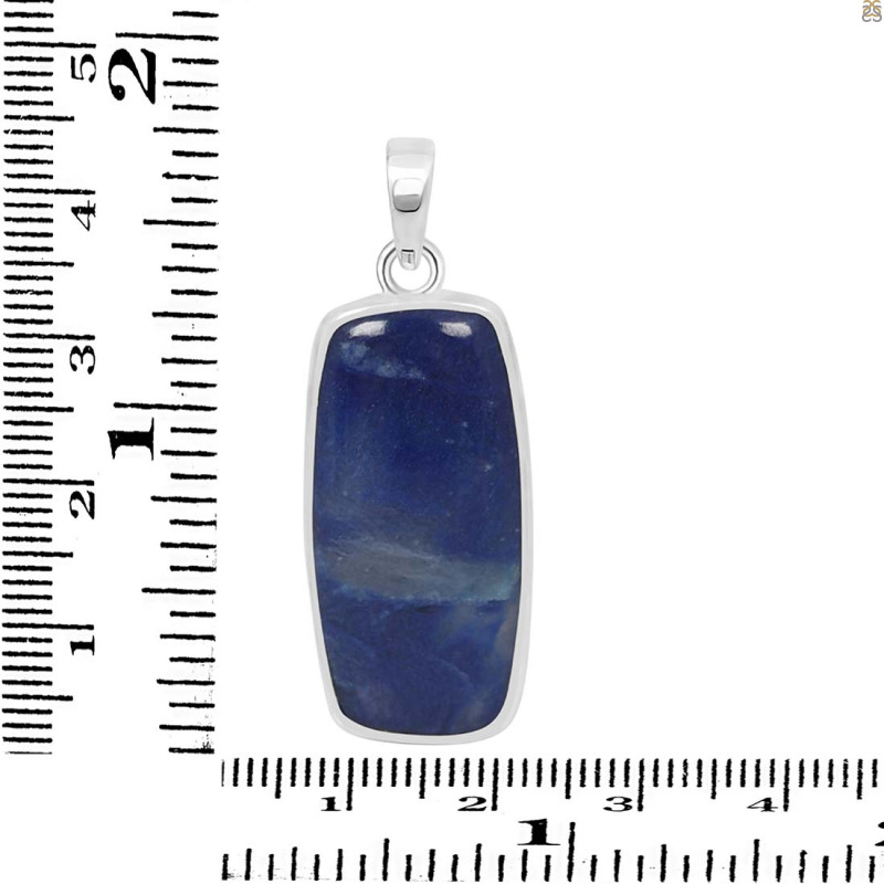 Blue Quartz Pendant-SP BQZ-1-18