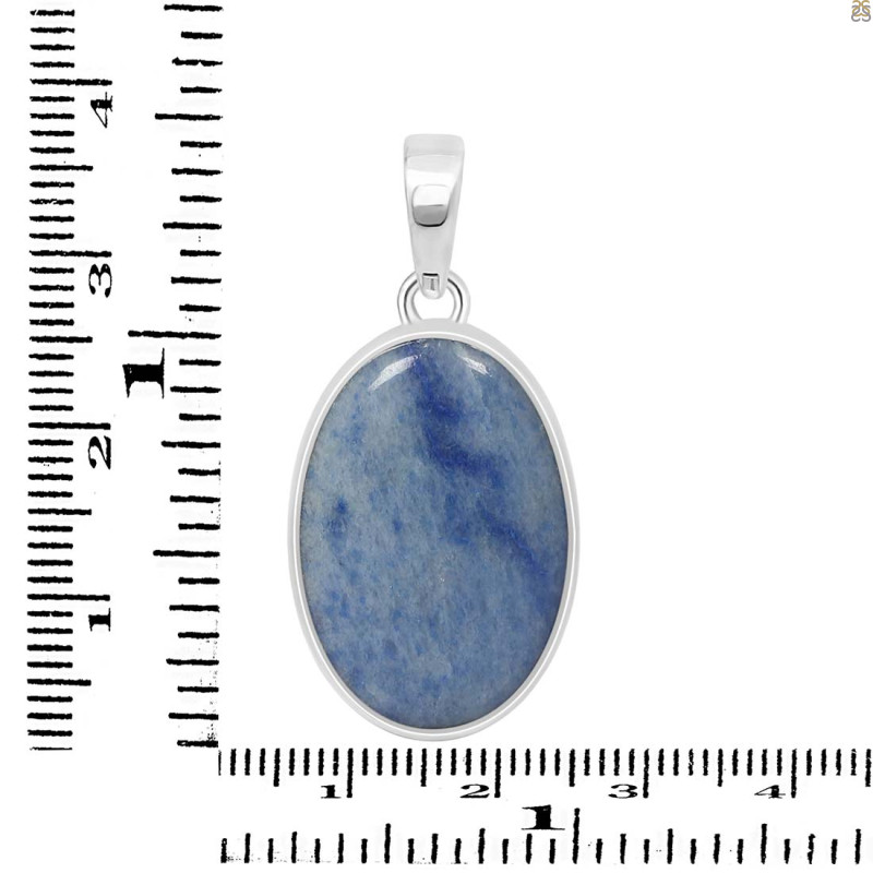 Blue Quartz Pendant-SP BQZ-1-23