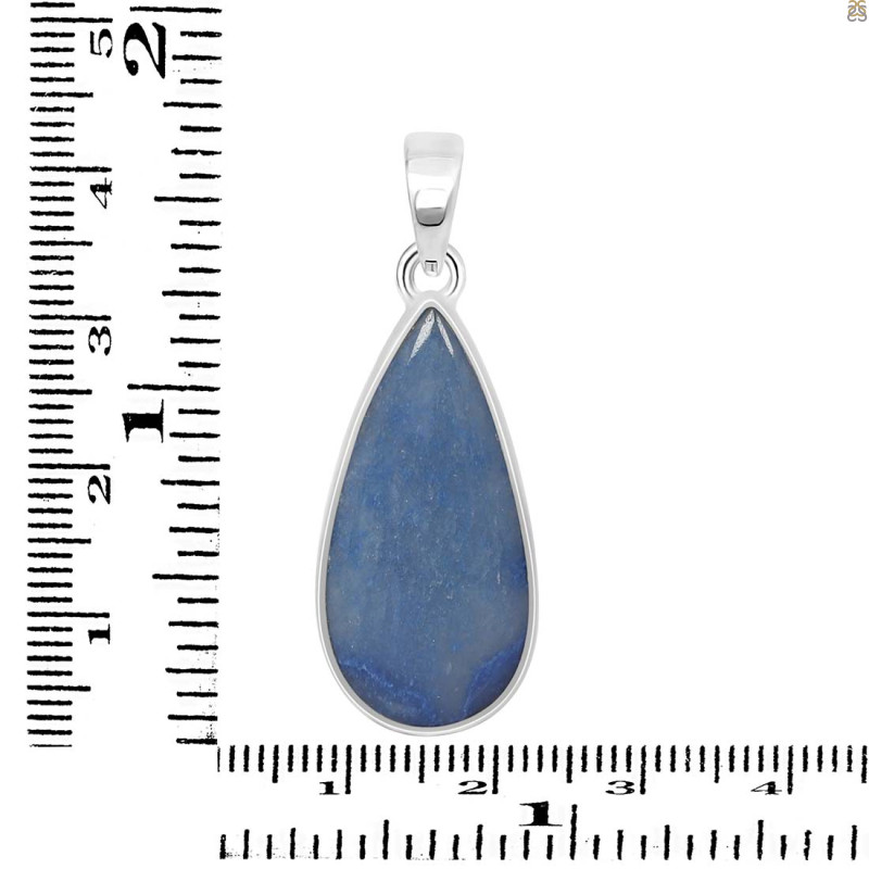 Blue Quartz Pendant-SP BQZ-1-24