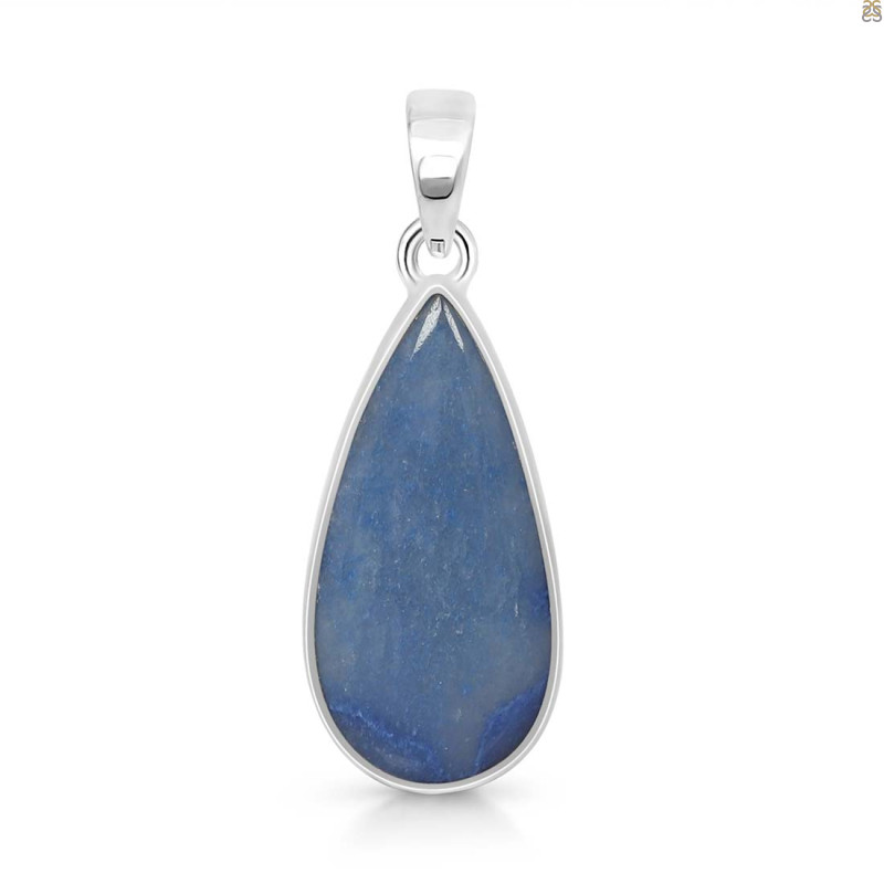 Blue Quartz Pendant-SP BQZ-1-24