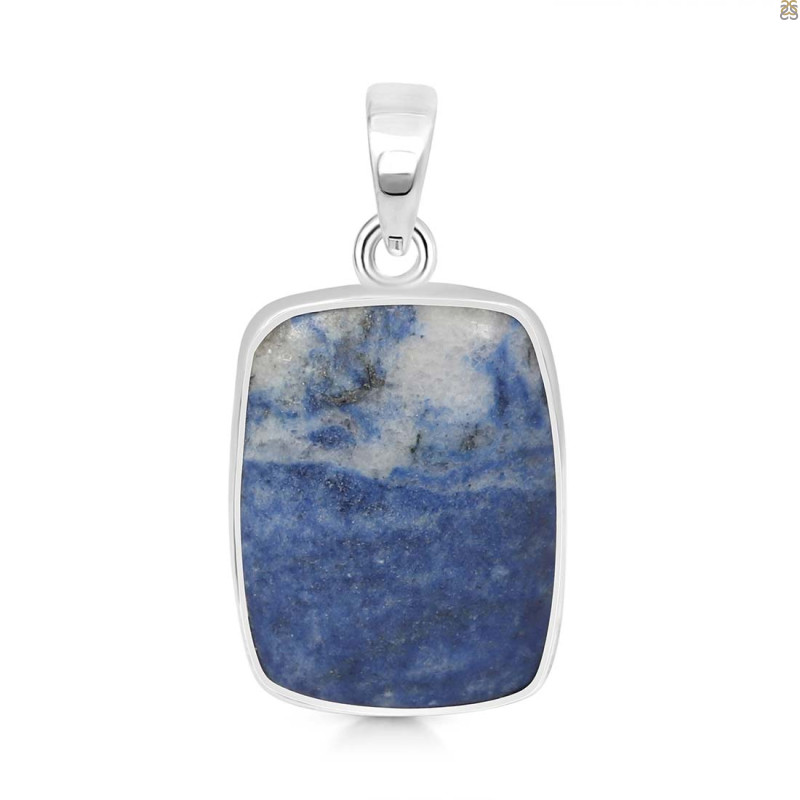 Blue Quartz Pendant-SP BQZ-1-25