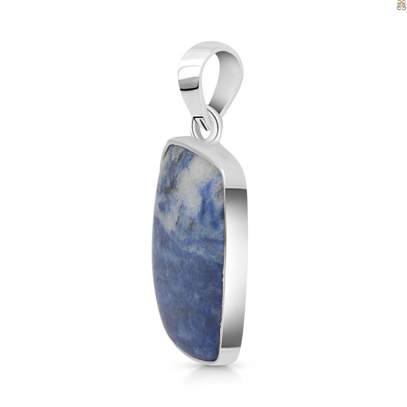 Blue Quartz Pendant-SP BQZ-1-25