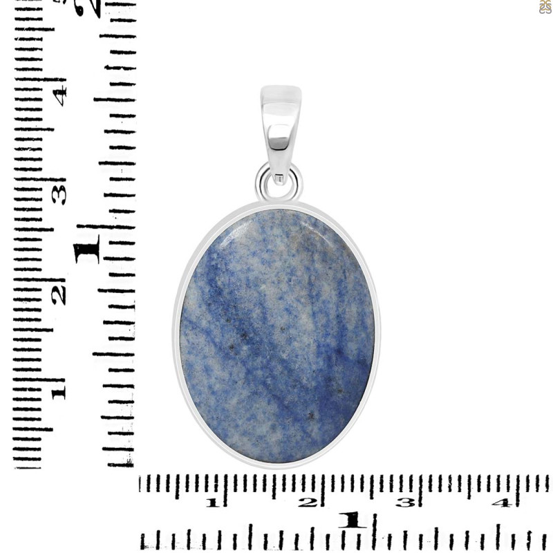 Blue Quartz Pendant-SP BQZ-1-29