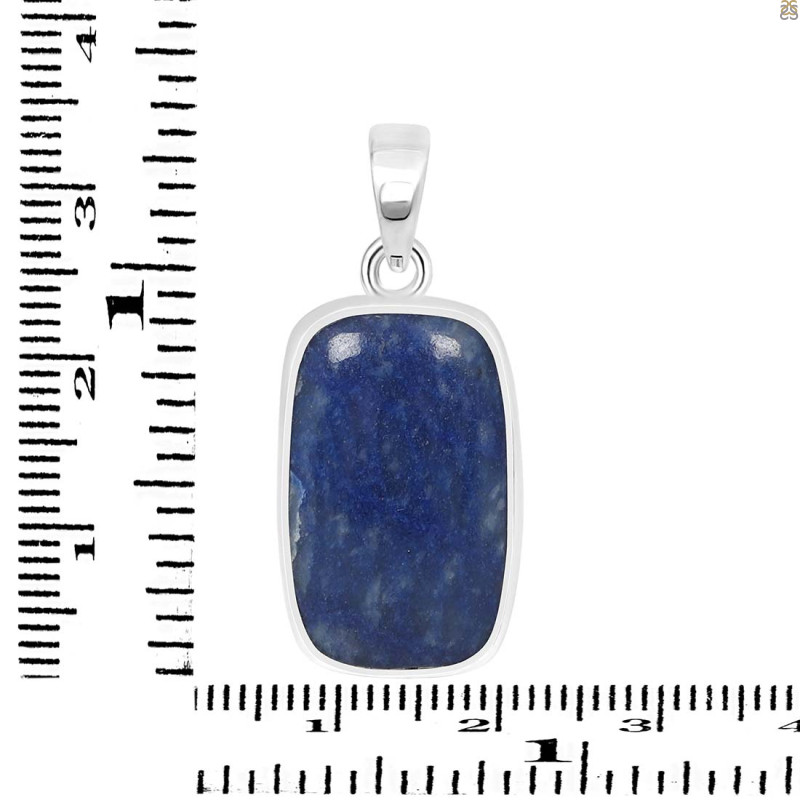 Blue Quartz Pendant-SP BQZ-1-32