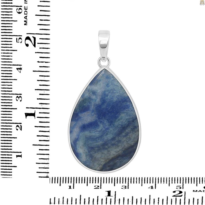 Blue Quartz Pendant-SP BQZ-1-7