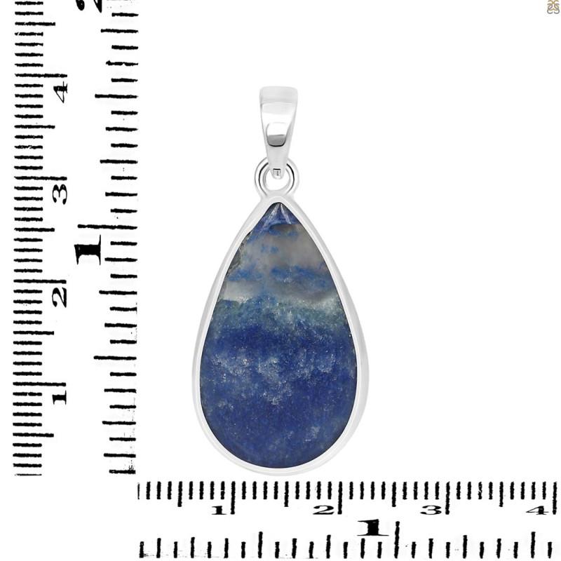 Blue Quartz Pendant-SP BQZ-1-8