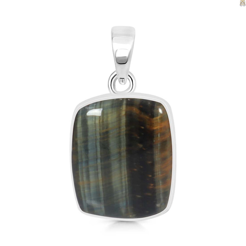Blue Tiger Eye Pendant-SP BTE-1-25