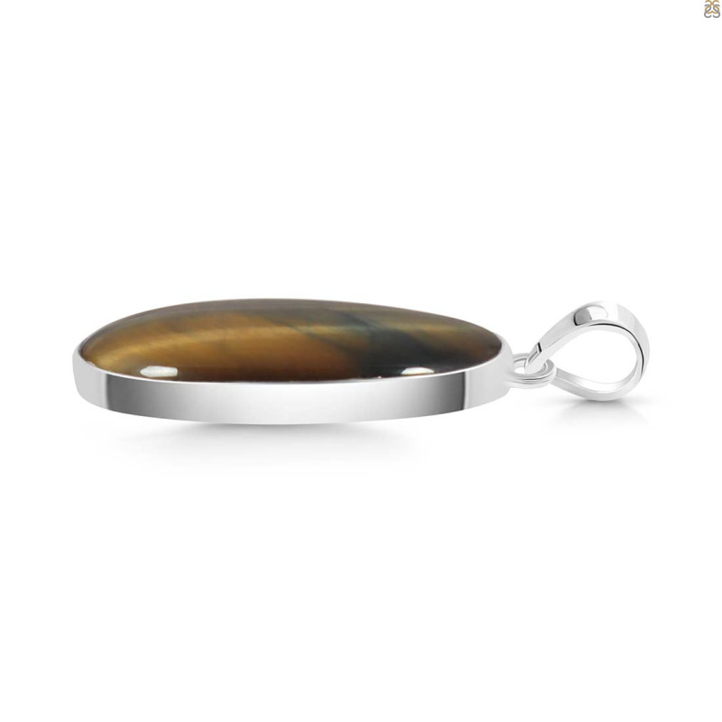 Blue Tiger Eye Pendant-SP BTE-1-35