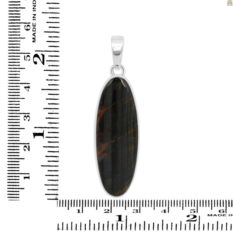 Blue Tiger Eye Pendant-SP BTE-1-37