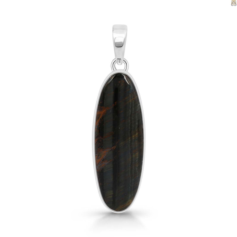 Blue Tiger Eye Pendant-SP BTE-1-37