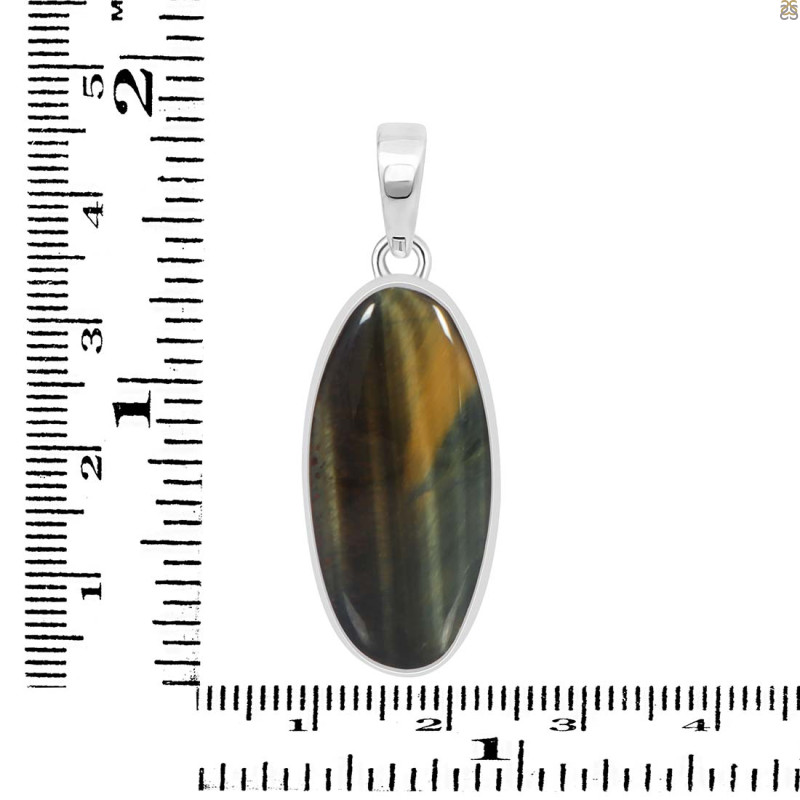 Blue Tiger Eye Pendant-SP BTE-1-42