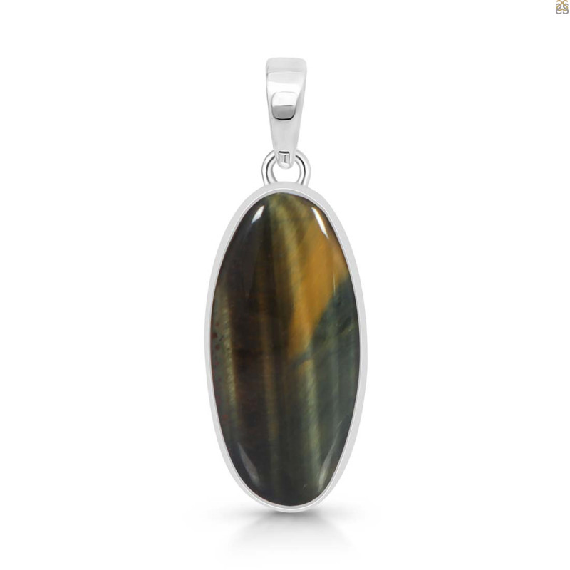 Blue Tiger Eye Pendant-SP BTE-1-42