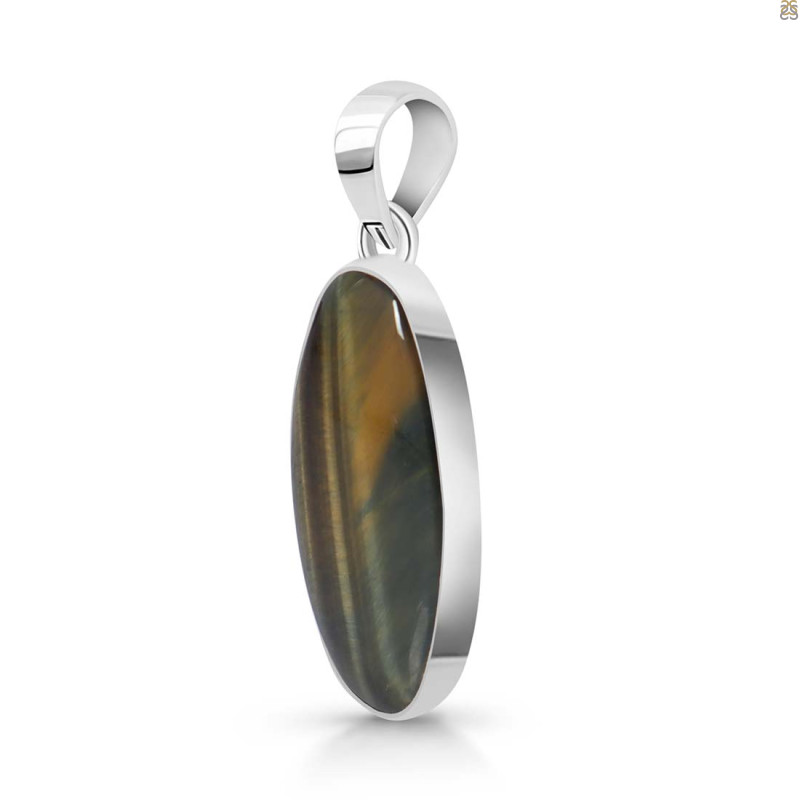 Blue Tiger Eye Pendant-SP