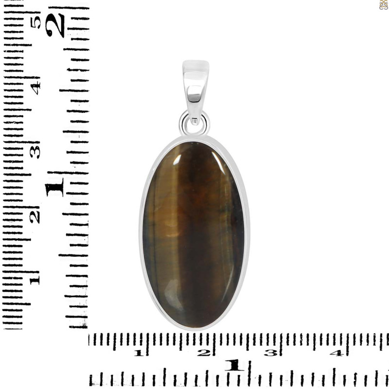 Blue Tiger Eye Pendant-SP BTE-1-43
