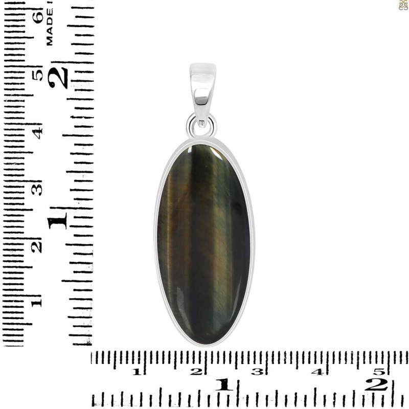 Blue Tiger Eye Pendant-SP BTE-1-45
