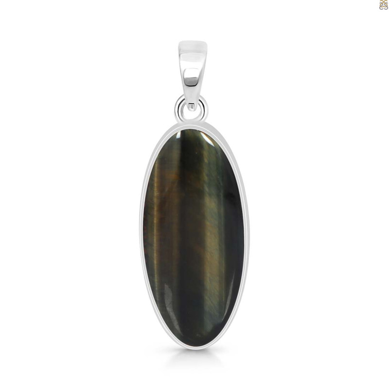 Blue Tiger Eye Pendant-SP BTE-1-45