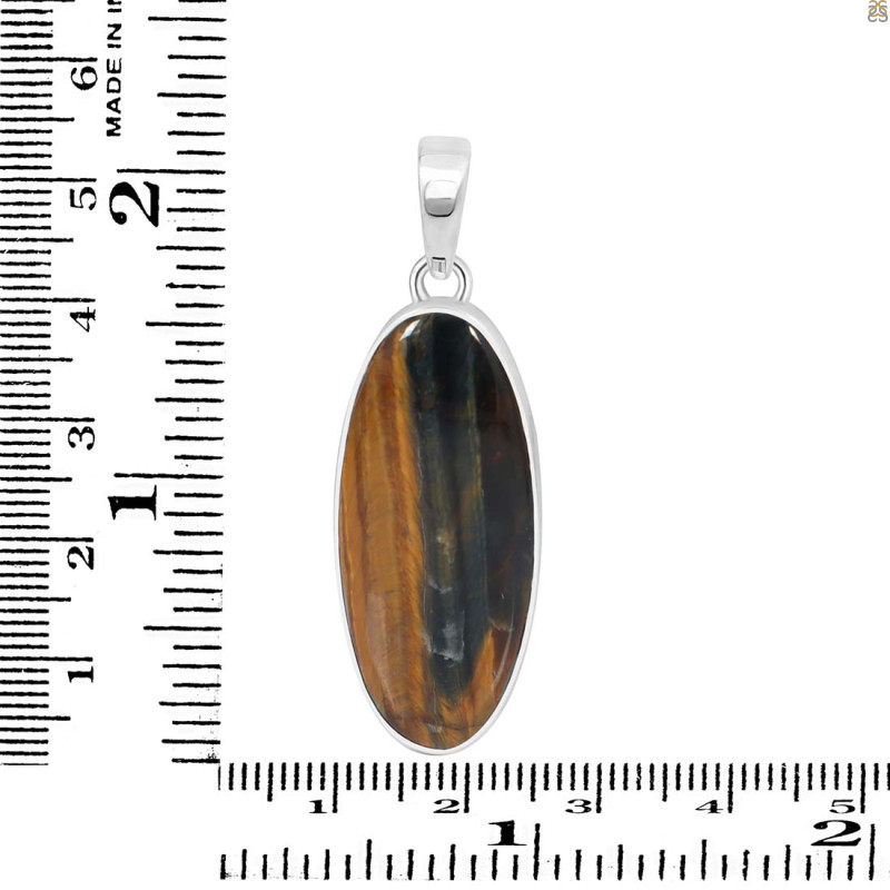 Blue Tiger Eye Pendant-SP BTE-1-46