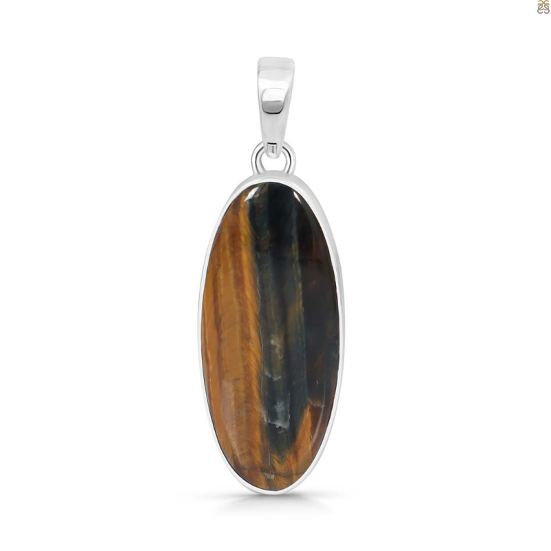 Blue Tiger Eye Pendant-SP BTE-1-46