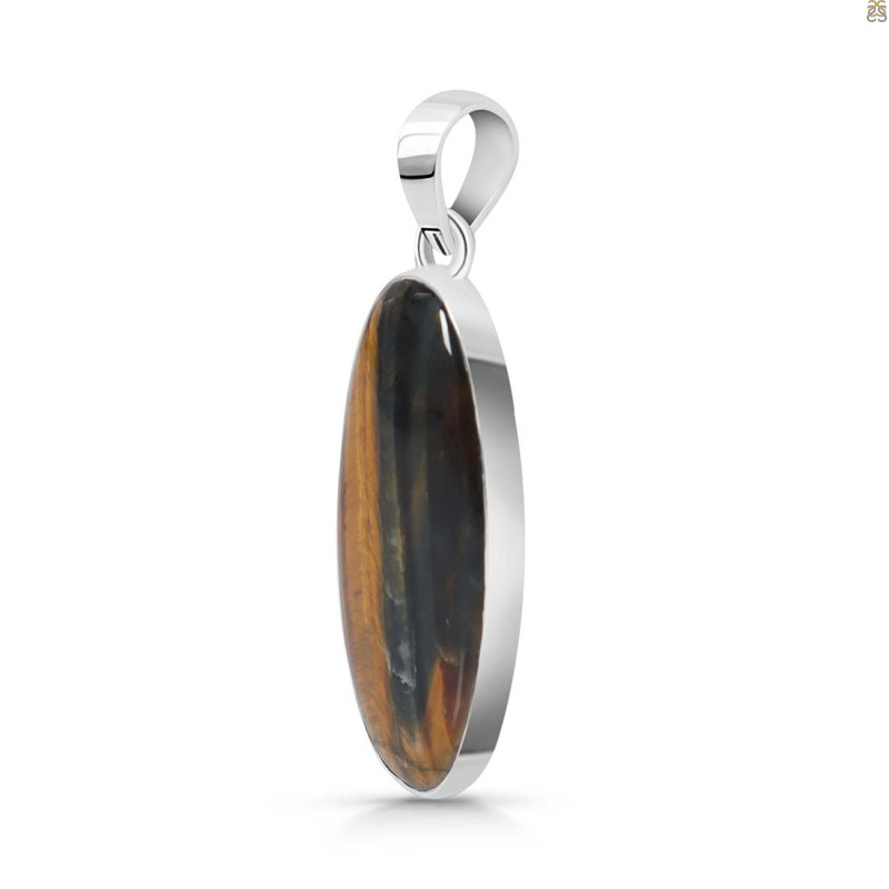 Blue Tiger Eye Pendant-SP