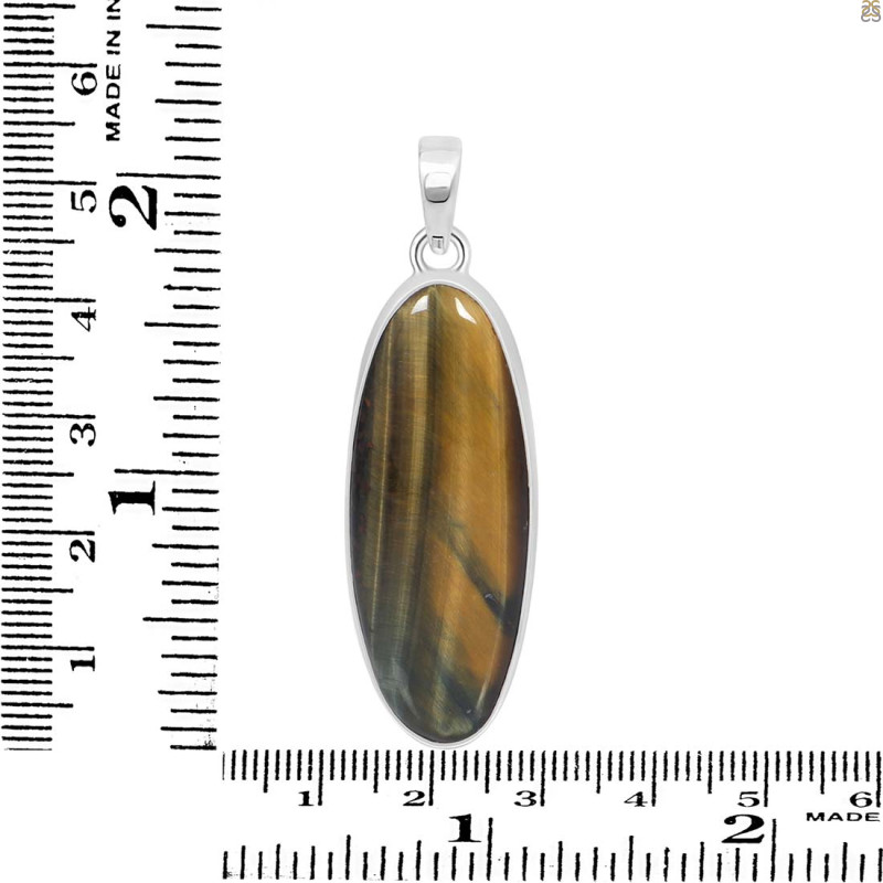 Blue Tiger Eye Pendant-SP BTE-1-56