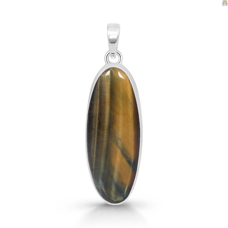 Blue Tiger Eye Pendant-SP BTE-1-56