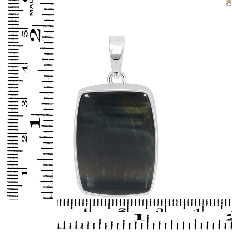 Blue Tiger Eye Pendant-SP BTE-1-62