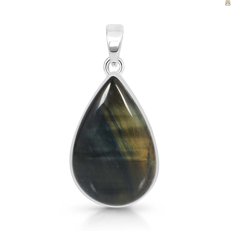 Blue Tiger Eye Pendant-SP BTE-1-65