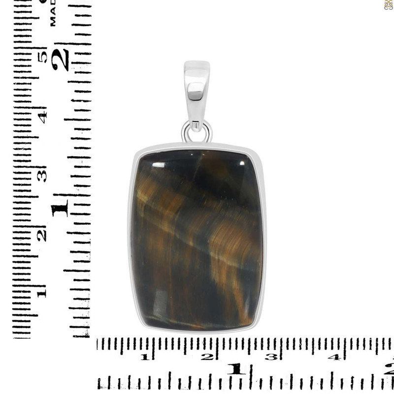 Blue Tiger Eye Pendant-SP BTE-1-70