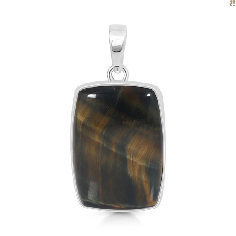 Blue Tiger Eye Pendant-SP BTE-1-70