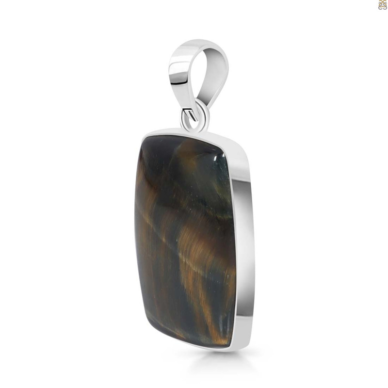 Blue Tiger Eye Pendant-SP