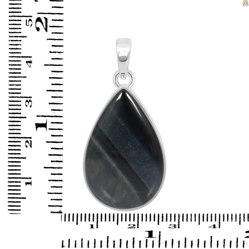 Blue Tiger Eye Pendant-SP BTE-1-75