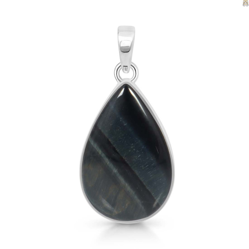 Blue Tiger Eye Pendant-SP BTE-1-75