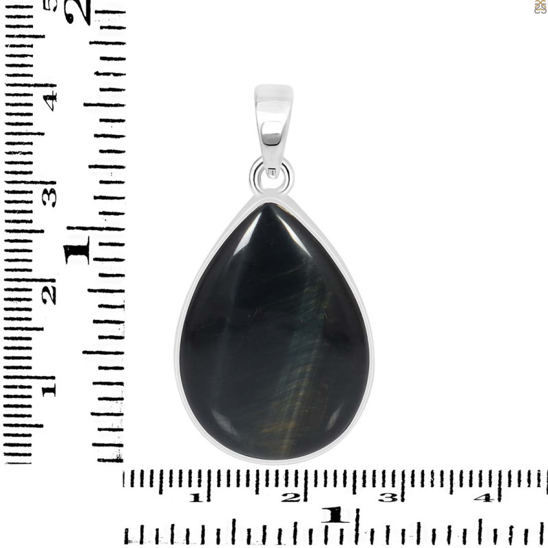 Blue Tiger Eye Pendant-SP BTE-1-77