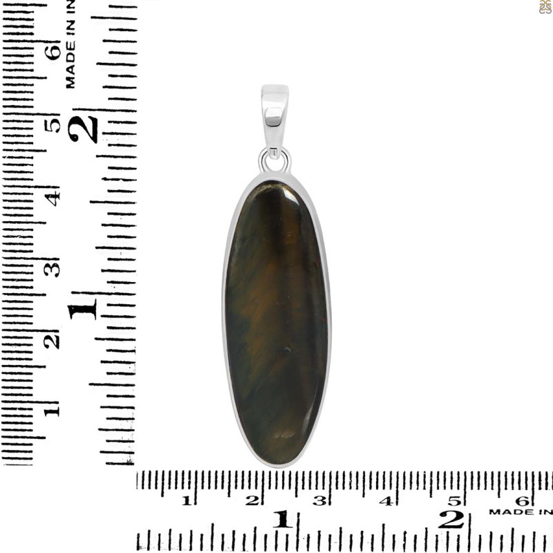 Blue Tiger Eye Pendant-SP BTE-1-84