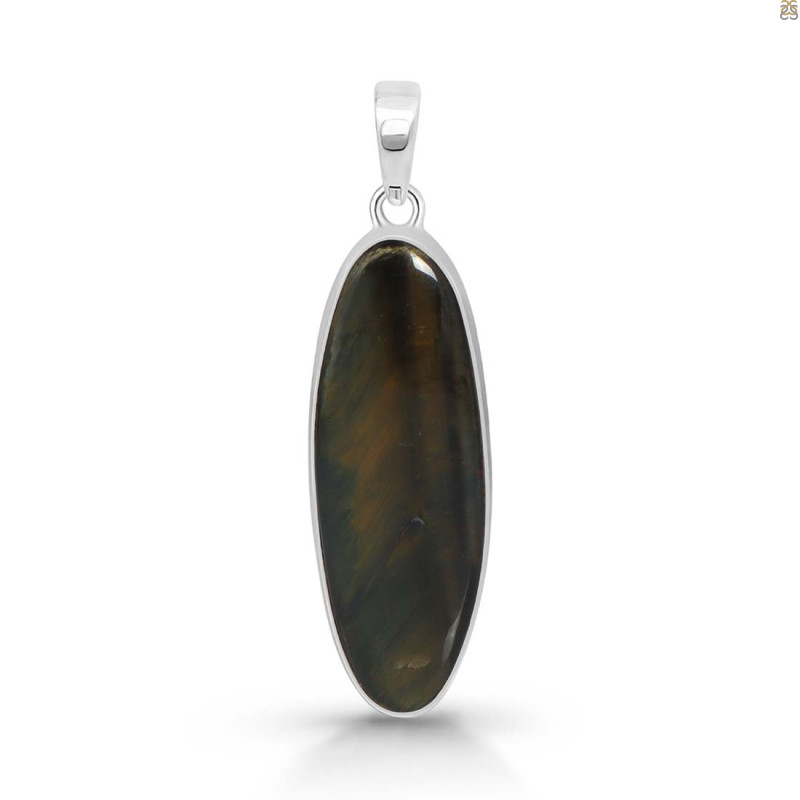 Blue Tiger Eye Pendant-SP BTE-1-84